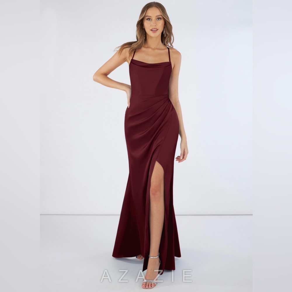 Azazie Bridesmaid Dress Burgundy/Wine